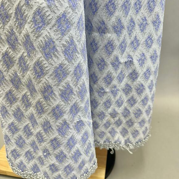 Vintage 70s polyester empire a line maxi dress w/ matching bolero jacket Small - Picture 13 of 16